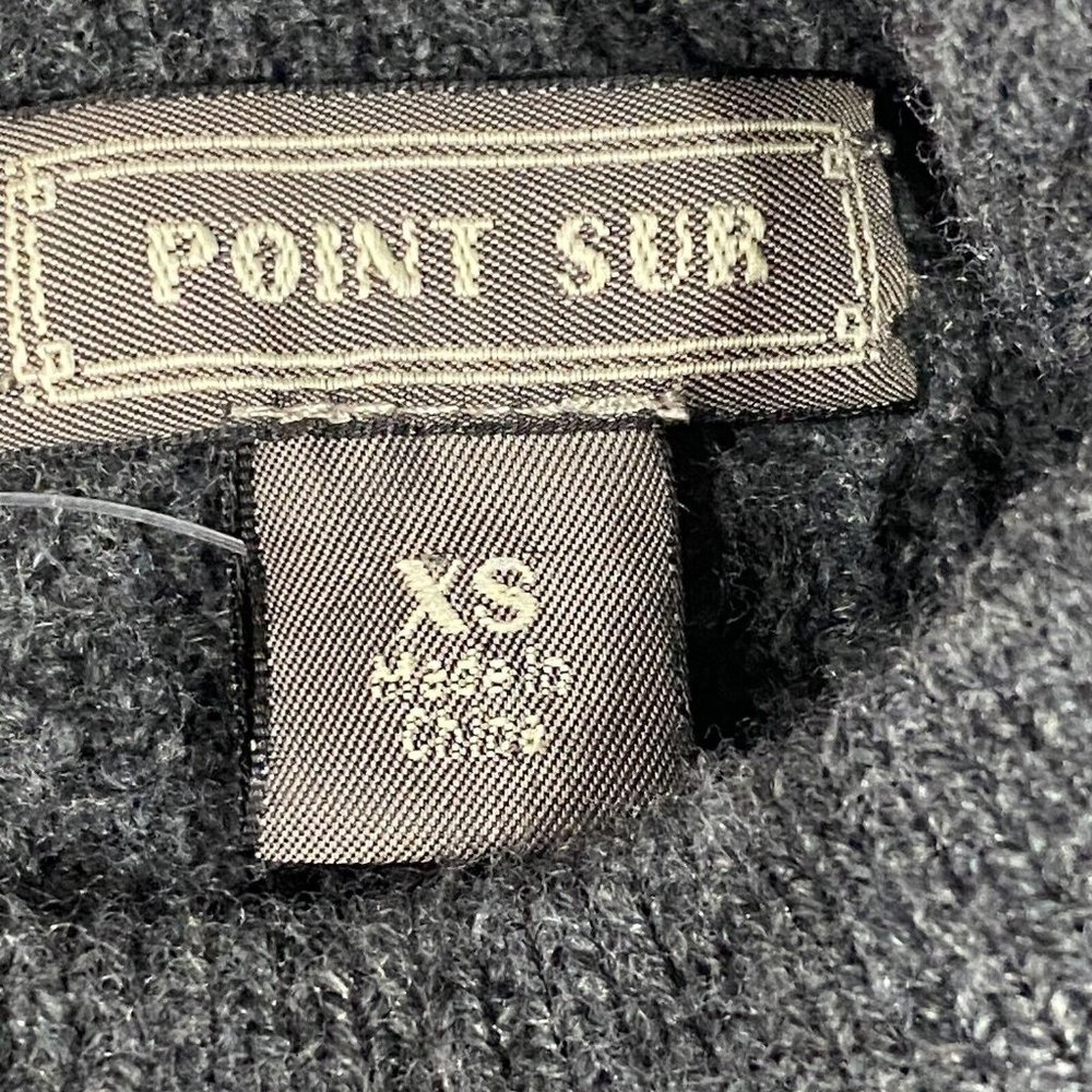 Point Sur J.Crew Gray Sweater Waffled Knit Button-Back Nylon Wool Alpaca Size XS - Picture 5 of 6